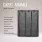 2 CLOSET ARMABLES