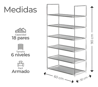 Zapatera organizador de Zapatos para 18 pares